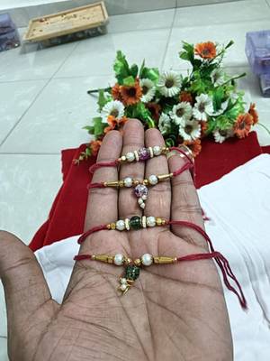 Bhaiya  bhabhi rakhi combo with roli and chawal 3