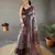 Grey Digital Printed Cotton Blend Saree & Rich Pallu Saree With Blouse