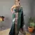 Green Nidhi Banarsi style copper zari silk bland border & Rich Pallu Saree with Blouse