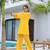 Yufta yellow polka dot print top and trouser co ord set