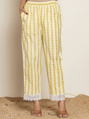  white and green floral print cotton straight suit set 5