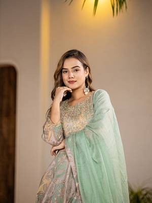  green peplum dhoti dupatta set 4