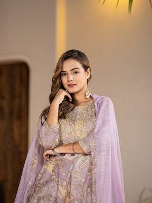  purple cotton peplum dhoti dupatta set 5