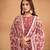 dusty pink color  faux georgette salwar suits with faux georgette dupatta