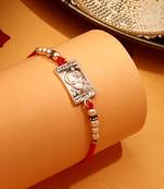 Silver Plated Om Thread Rakhi