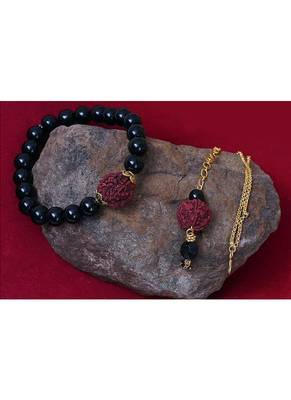 Handmade rakhi, brother combo couple pair rudraksha rakhi bracelet set for bhaiya 2
