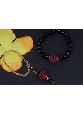 Handmade rakhi, brother combo couple pair rudraksha rakhi bracelet set for bhaiya 3