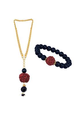 Handmade rakhi, brother combo couple pair rudraksha rakhi bracelet set for bhaiya 4