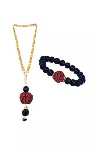 Handmade rakhi, brother combo couple pair rudraksha rakhi bracelet set for bhaiya