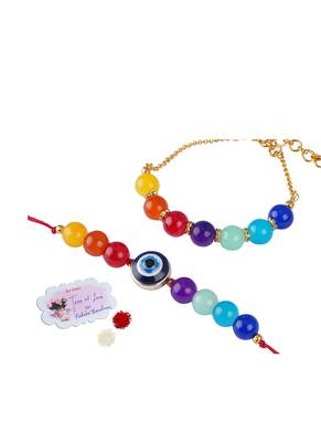 7 chakra evil eye energetic healing money magnet rakhi bracelet for spiritual connection and protection 1