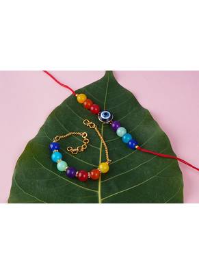 7 chakra evil eye energetic healing money magnet rakhi bracelet for spiritual connection and protection 2