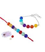 Chakra energetic healing money magnet rakhi bracelet for spiritual connection and protection