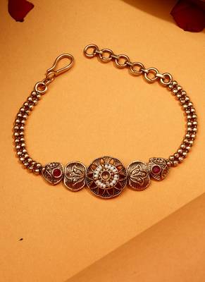 Gold plated rakhi bracelet 1