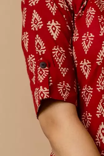 Women's Cotton Floral Print  Kurta Palazzo