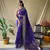 Women Violet Soft Banarasi silk blend Saree Zari Weaving Rich Pallu Saree With Blouse For Women