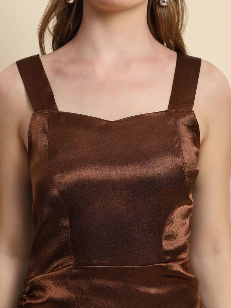 Women Satin Short Fusion Ideal for Parties and Casual Occasions