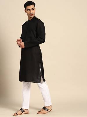Pro-ethic style developer men's cotton kurta pajama traditional wear wedding outfit dress 3