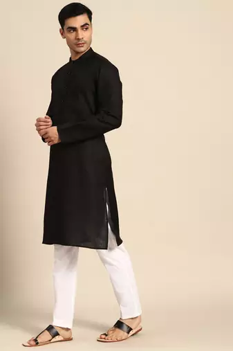 Pro-ethic style developer men's cotton kurta pajama traditional wear wedding outfit dress