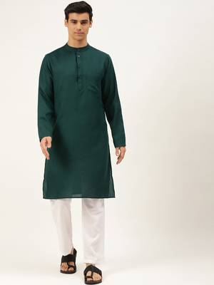 Pro-ethic style developer men's cotton kurta pajama traditional wear wedding outfit dress 1