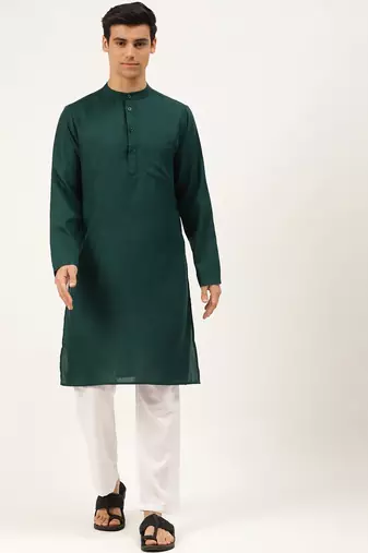 Pro-ethic style developer men's cotton kurta pajama traditional wear wedding outfit dress