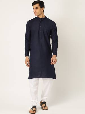 Pro-ethic style developer men's cotton kurta pajama traditional wear wedding outfit dress 1