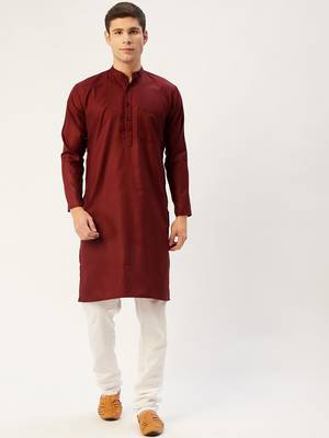 Pro-ethic style developer men's cotton kurta pajama traditional wear wedding outfit dress 1