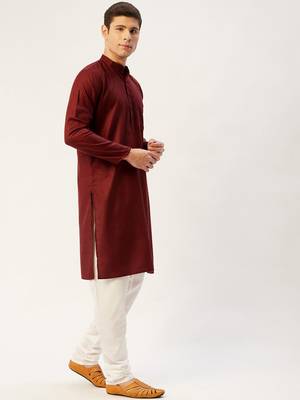 Pro-ethic style developer men's cotton kurta pajama traditional wear wedding outfit dress 3