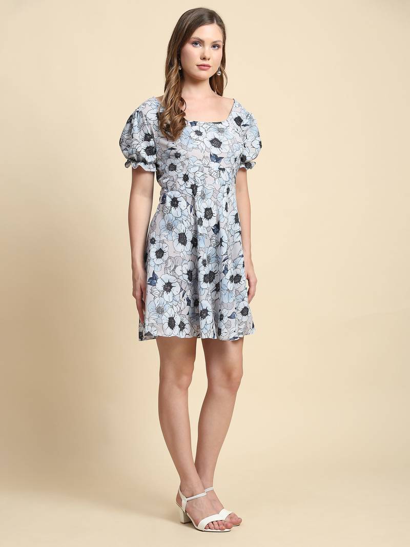 Women Short Western Dress for Parties and Casual Elegance