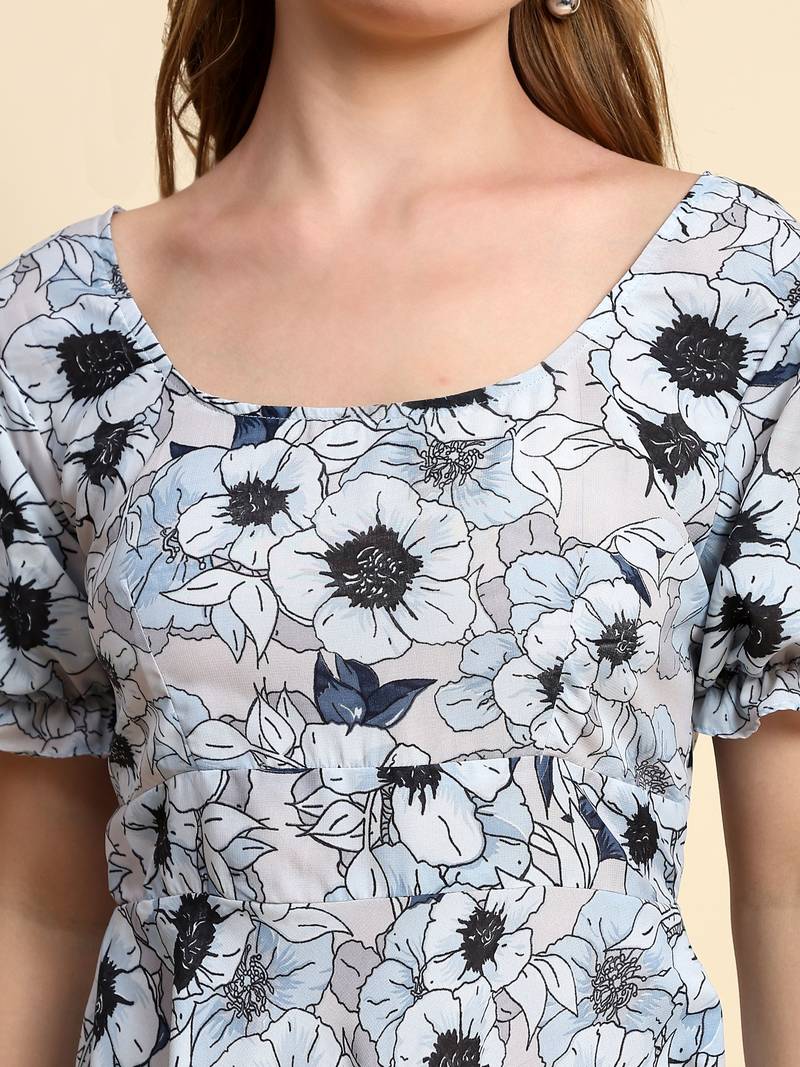 Women Short Western Dress for Parties and Casual Elegance