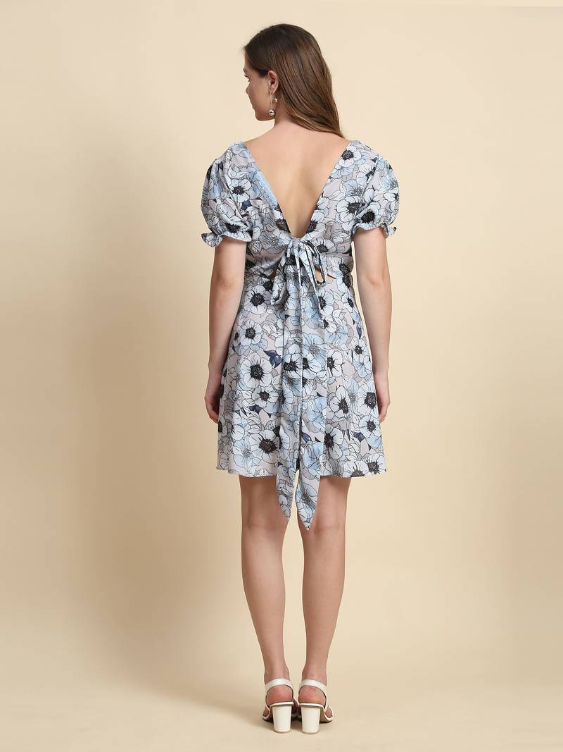 Women Short Western Dress for Parties and Casual Elegance