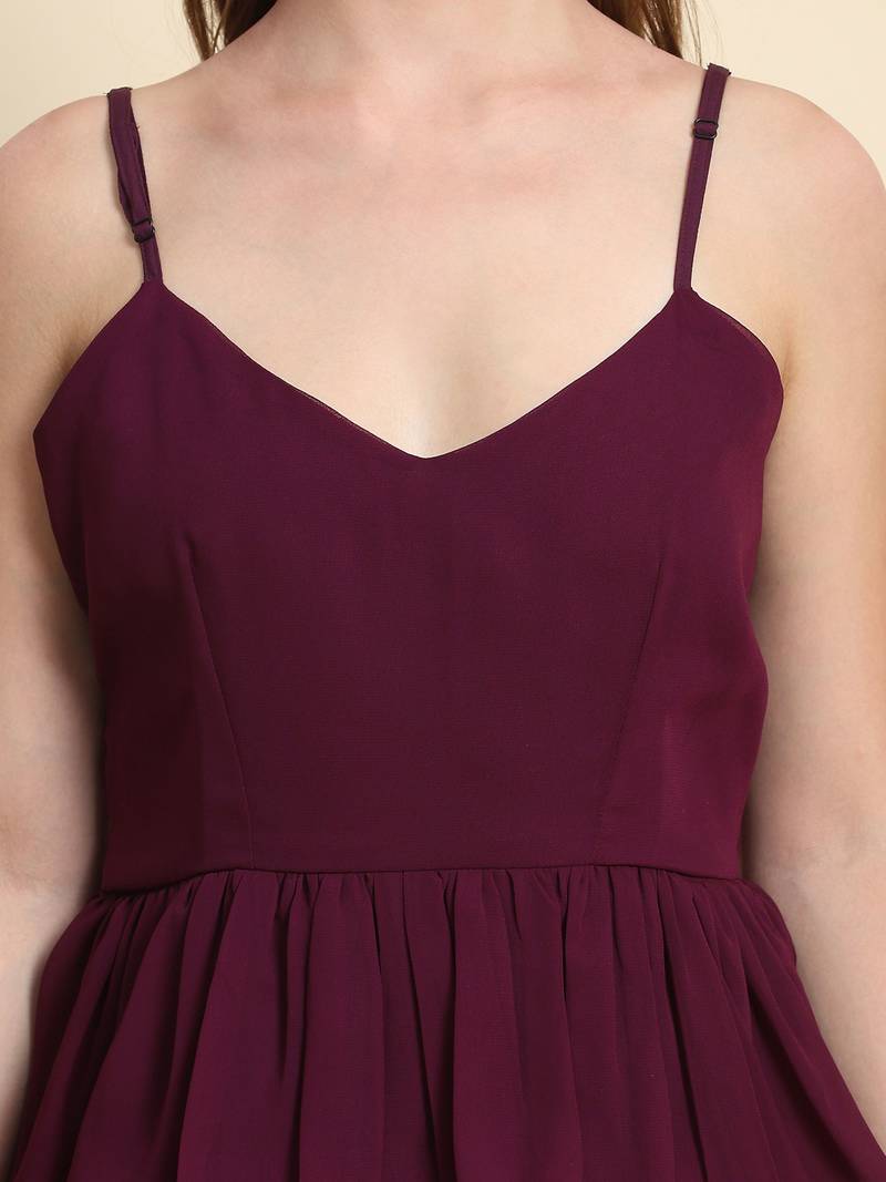 Versatile Georgette Short Western Dress for Parties and Casual Wear