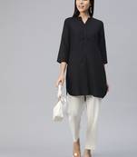 Ayaany women collared u shape hem smart tunic