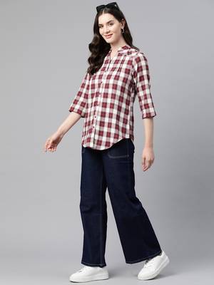 Collared front open warm winter shirt 1