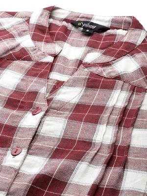 Collared front open warm winter shirt 5