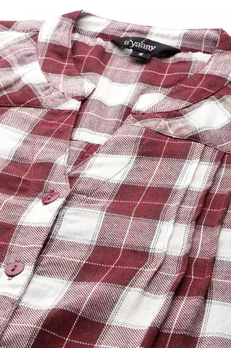 Collared front open warm winter shirt