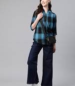 Collared front open warm winter shirt