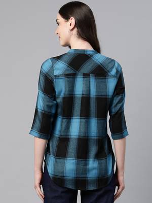 Collared front open warm winter shirt 4