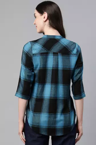 Collared front open warm winter shirt