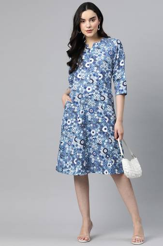 Collared zip dress