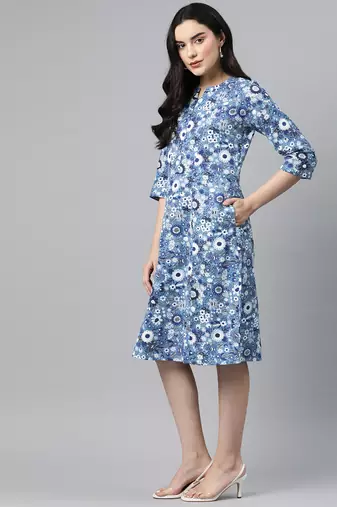 Collared zip dress