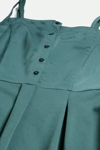 Women teal collard neck casual dress