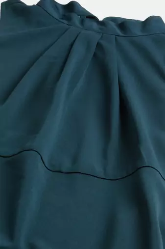 Women teal halter neck casual dress