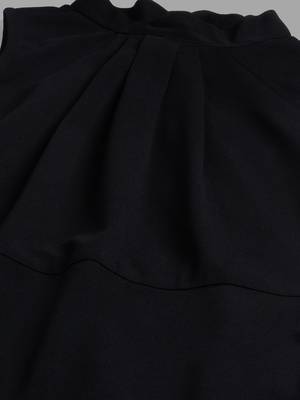 Women black halter neck casual dress 5