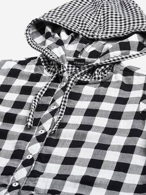Winter casual shirt with hood 5