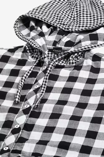 Winter casual shirt with hood