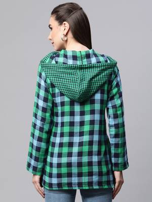 Winter casual shirt with hood 4