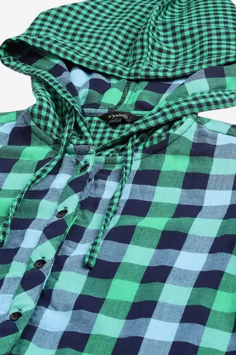 Winter casual shirt with hood