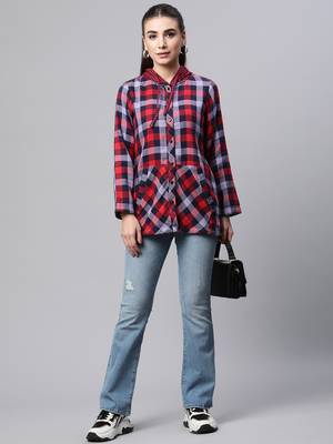 Winter casual shirt with hood 1