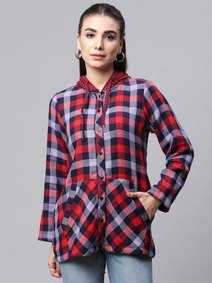 Winter casual shirt with hood 2