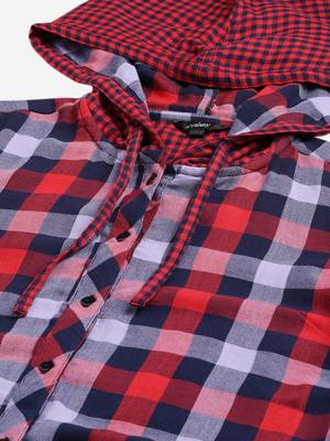 Winter casual shirt with hood 5
